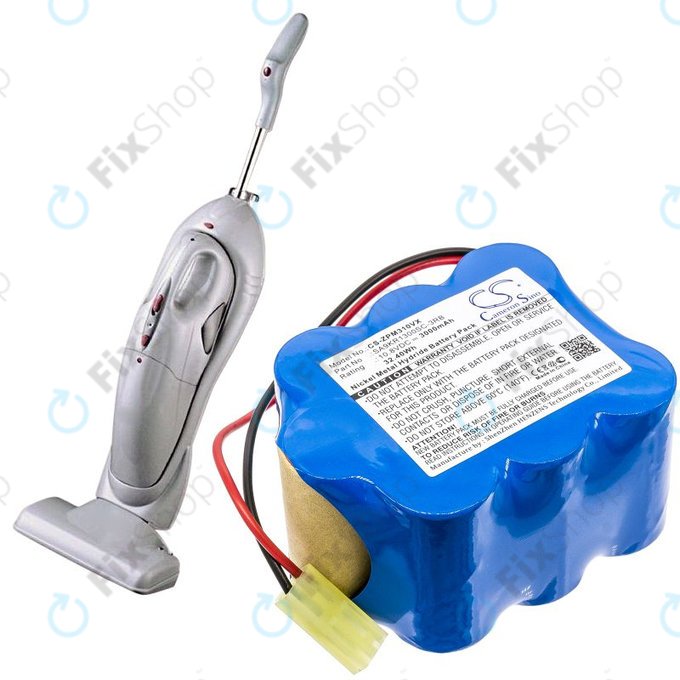 Batteria per Zepter LMG-310, 9P-130 SA9KR1300SC-3RB, Ni-MH, 3000mAh, 10.8V, HQ