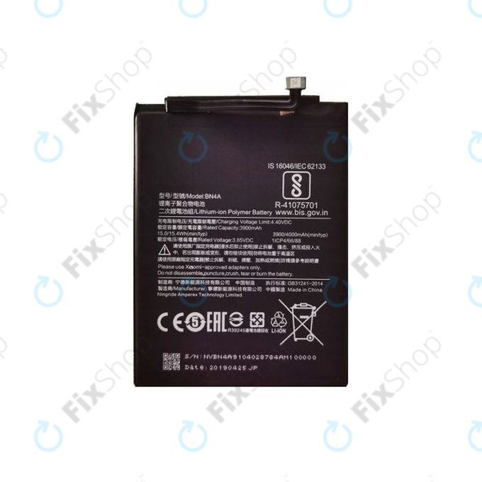 Batteria per Xiaomi Redmi Note 7, Note 7 Pro, BN4A, 4000mAh