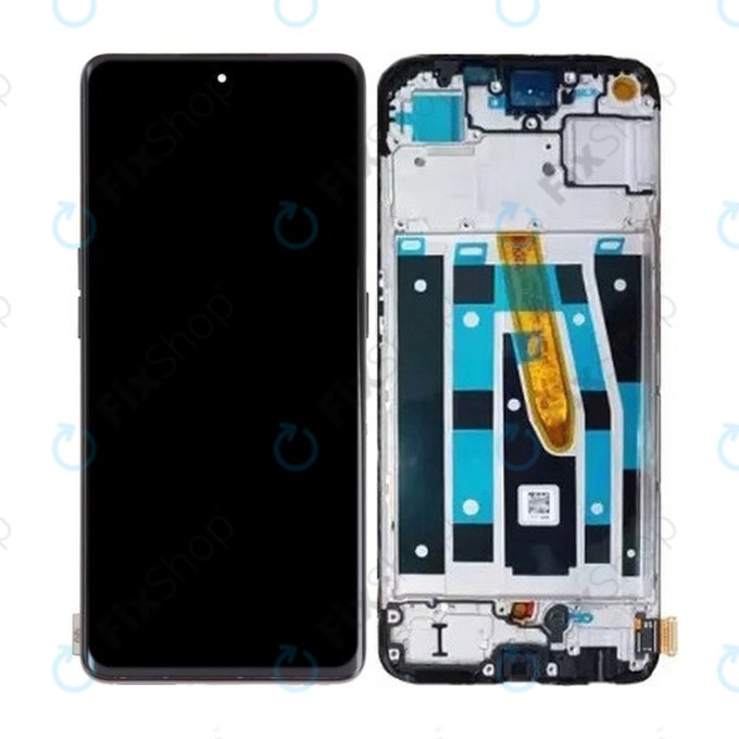 Schermo OLED per Oppo Reno 8 T, Black Starlight, Vetro touch con cornice