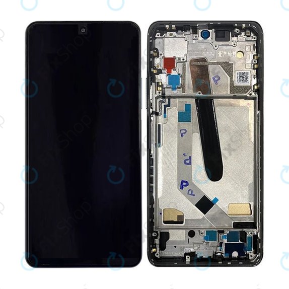 Schermo per Xiaomi Mi 11i M2012K11G, Black, Vetro touch con cornice