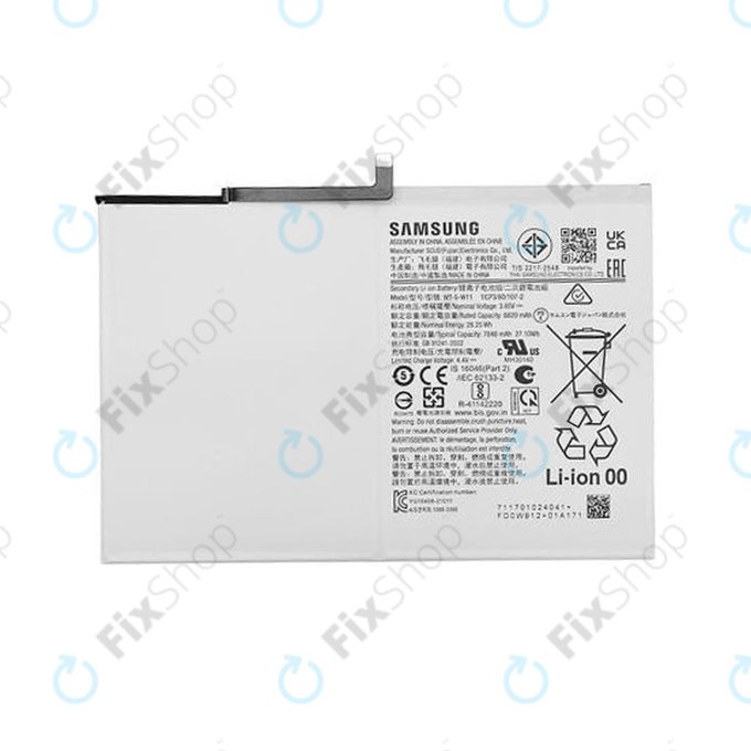 Batteria per Samsung Galaxy Tab A9+ 11" X210, X216B, WT-S-W11, GH81-24467A, 7040mAh, Genuine Service Pack