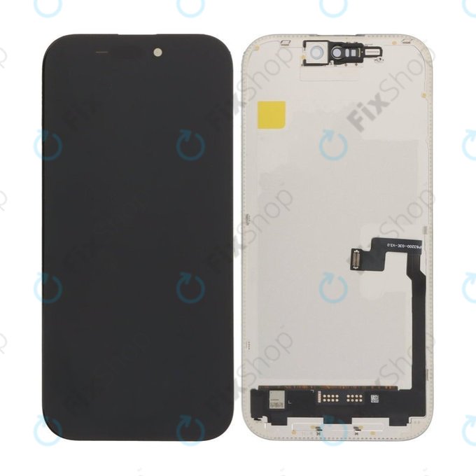 Schermo Hard OLED 120Hz per iPhone 16 Pro, Vetro touch con cornice, FixPremium