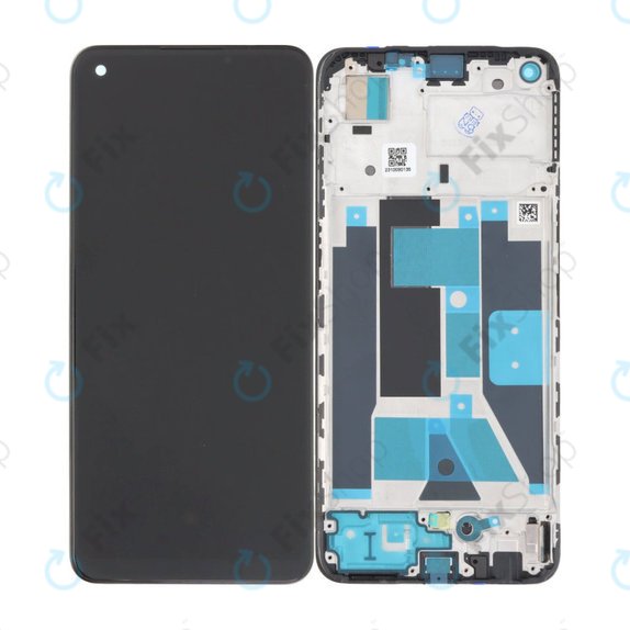 Schermo OLED per Realme 9, Meteor Black, Vetro touch con cornice