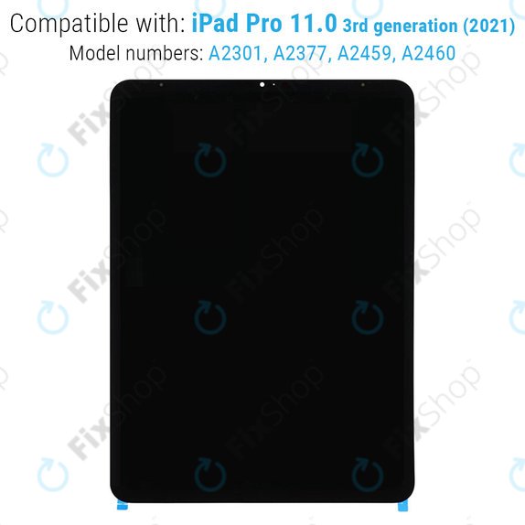 Schermo LCD per iPad Pro 11.0" (3rd Gen 2021, 4th Gen 2022), Vetro touch senza cornice, Refurbished