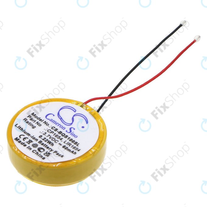 Batteria per Bose Soundsport Pulse, Wireless, CP1654, Li-Ion, 3.7V, 60mAh, HQ