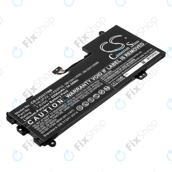 Batteria per Lenovo E31-80, Ideapad 510s-13, 5B10H13092, Li-Pol, 4550mAh, 7.6V, HQ