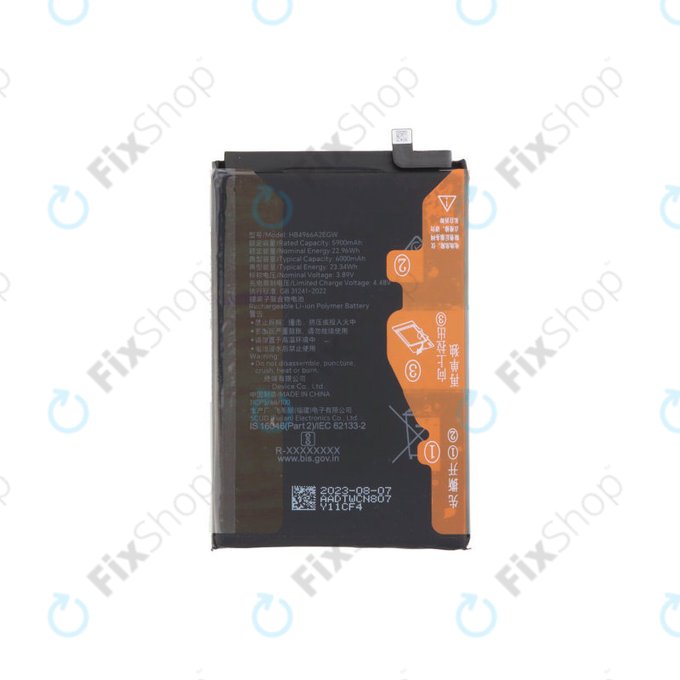 Batteria per Honor X7b, HB4966A2EGW, 6000mAh