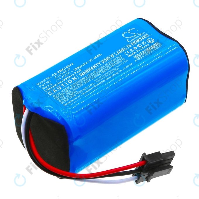Batteria per Xiaomi Robot Vacuum E5, E10, E10C, Z143-4S1P, Li-Ion, 2600mAh, 14.4V, HQ