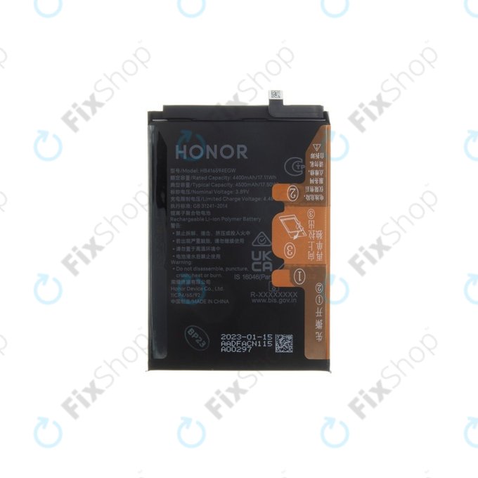 Batteria per Honor 90 Lite 5G, X8a, HB416594EGW, 4500mAh