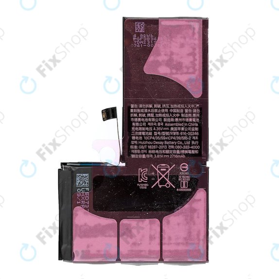 Batteria per iPhone X, 2716mAh