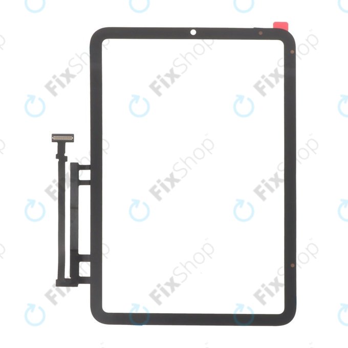 Vetro touch con adesivo per iPad Mini 6, Mini (2024), Black