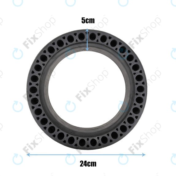 Pneumatico tubeless pieno resistente Tipo 2 per Xiaomi Mi Electric Scooter 1S, 2, M365, Essential, Pro, Pro 2, Black