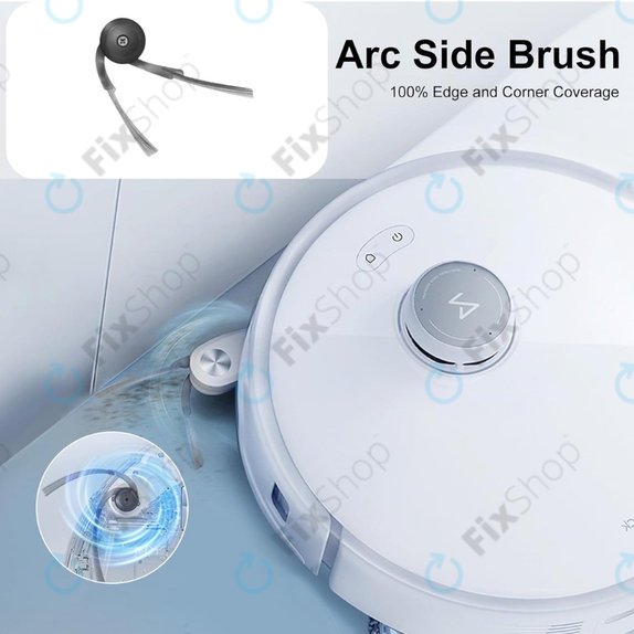 Spazzola laterale, 2 pz. per Xiaomi Roborock Qrevo Curv, Qrevo Edge, Saros 10, Saros 10R, QV 35A