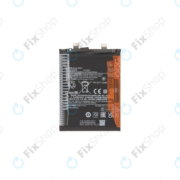Batteria per Xiaomi Redmi Note 13 Pro 5G 2312DRA50C, BM5V, 5100mAh