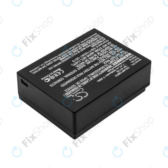 Batteria per Fujifilm FinePix, NP-W126, NP-W126S, Li-Ion, 1020mAh, 7.4V, HQ