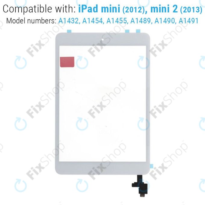 Vetro touch per iPad Mini, Mini 2, White