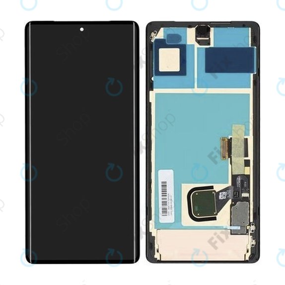 Schermo per Google Pixel 7 Pro GP4BC GE2AE, Vetro touch con cornice, G949-00290-01, Genuine Service Pack