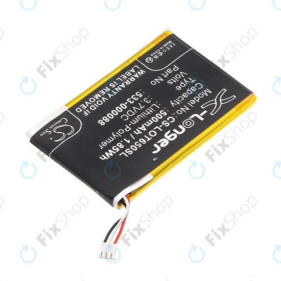 Batteria per Logitech Mx Master, 533-000088, HB303450, Li-Pol, 500mAh, 3.7V, HQ