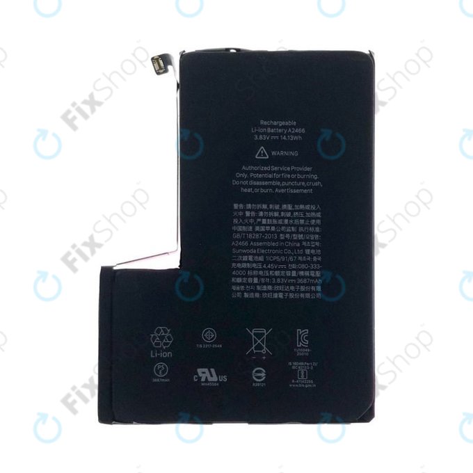 Batteria per iPhone 12 Pro Max, A2466, 3687mAh, Service Pack