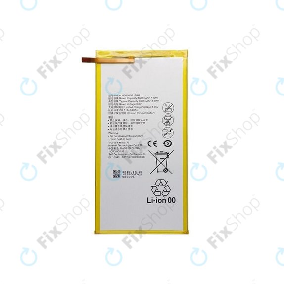 Batteria per Huawei EE Eagle, MediaPad T1 8.0, T1 10, HB3080G1EBC, HB3080G1EBW, 4800mAh