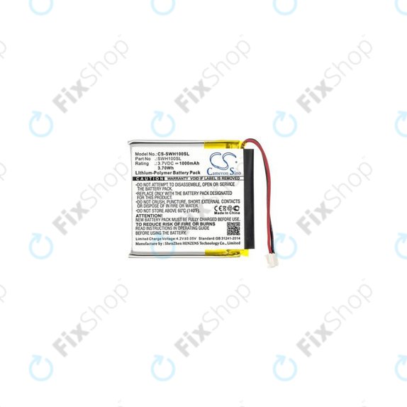 Batteria per Sony WH-1000MX4, LIS1662HNPC, 1000mAh, HQ