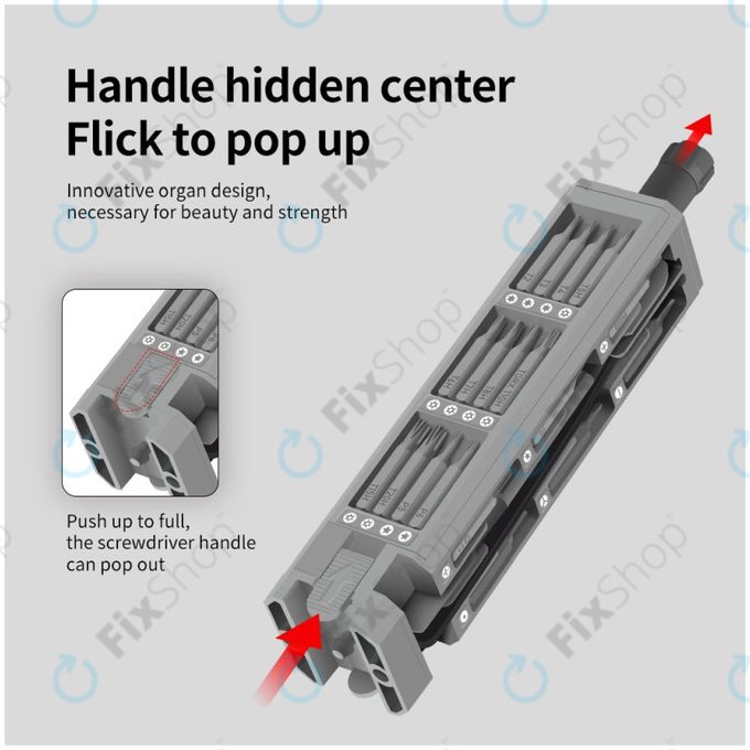 Set cacciaviti di precisione per riparazione telefoni e PC 44 in 1, Kingsdun