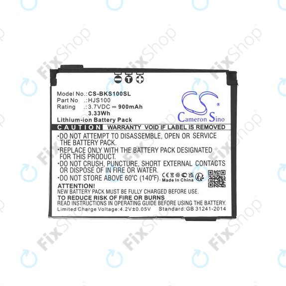 Batteria per Becker HJS 100, HJS100, Li-Ion, 900mAh, 3.7V, HQ