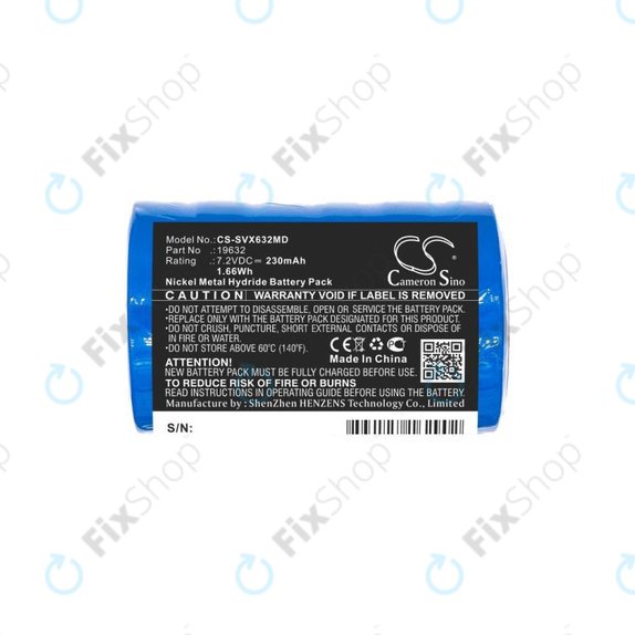 Batteria per Servox Digital XI Speech, Servox Speech, 19632, Ni-MH, 230mAh, 7.2V, HQ
