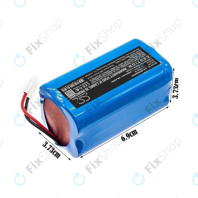 Batteria per Xiaomi Essential (Mijia G1), Flyco FC-seriess, myVacBot SN500, Panasonic MC-seriess, Phicomm X3, Puppy R-seriess, Li-026418, Li-Ion, 2600mAh, 14.8V, HQ