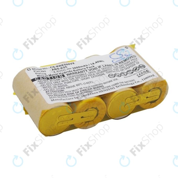 Batteria per Kärcher K50, K85, ABS-K55, Ni-MH, 3000mAh, 4.8V, HQ