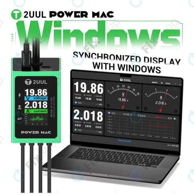 Cavo di alimentazione diagnostico digitale per laptop, 2UUL PW08