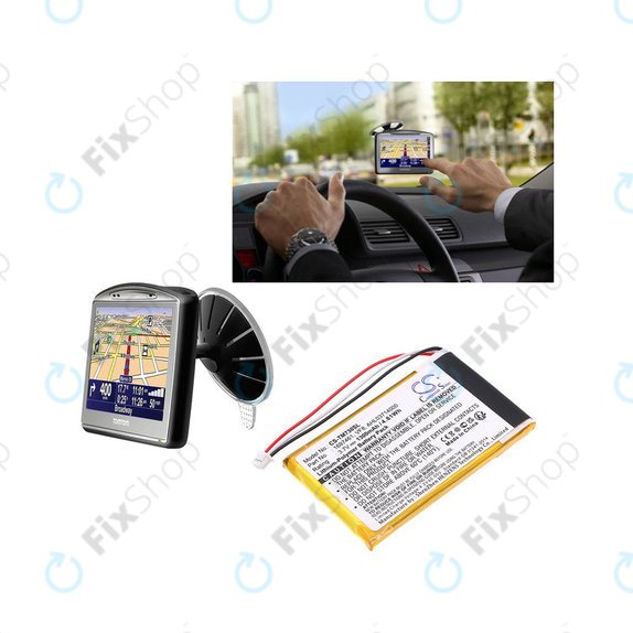 Batteria per TomTom Go 530 Live, 630T, 720, 730T, 930T, 1697461, Li-Polymer, 1300mAh, 3.7V, HQ