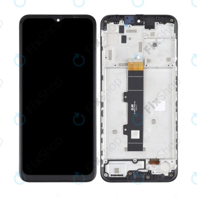 Schermo per Motorola Moto G30 XT2129, Phantom Black, Vetro touch con cornice