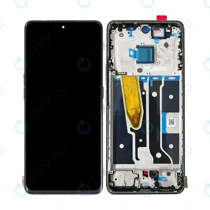 Schermo OLED per Realme 11 Pro RMX3771, Astral Black, Vetro touch con cornice