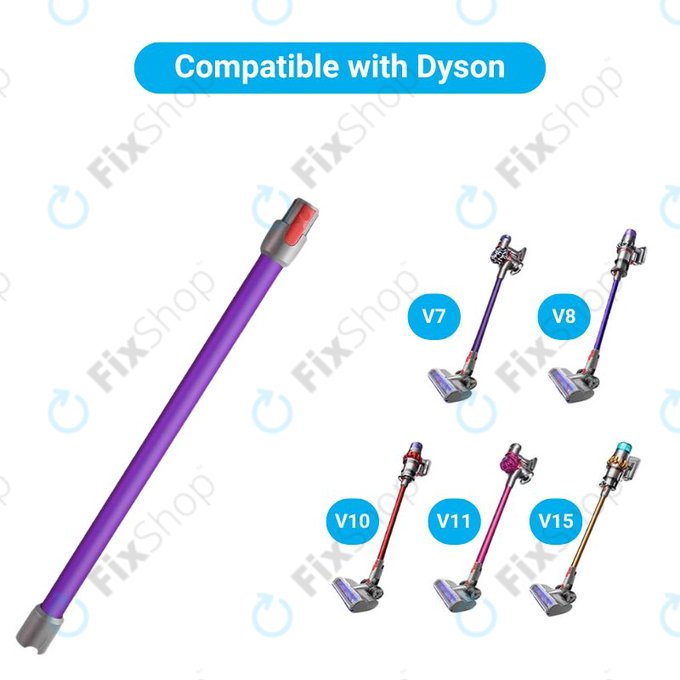 Tubo di aspirazione Purple per Dyson seriess V, Outsize