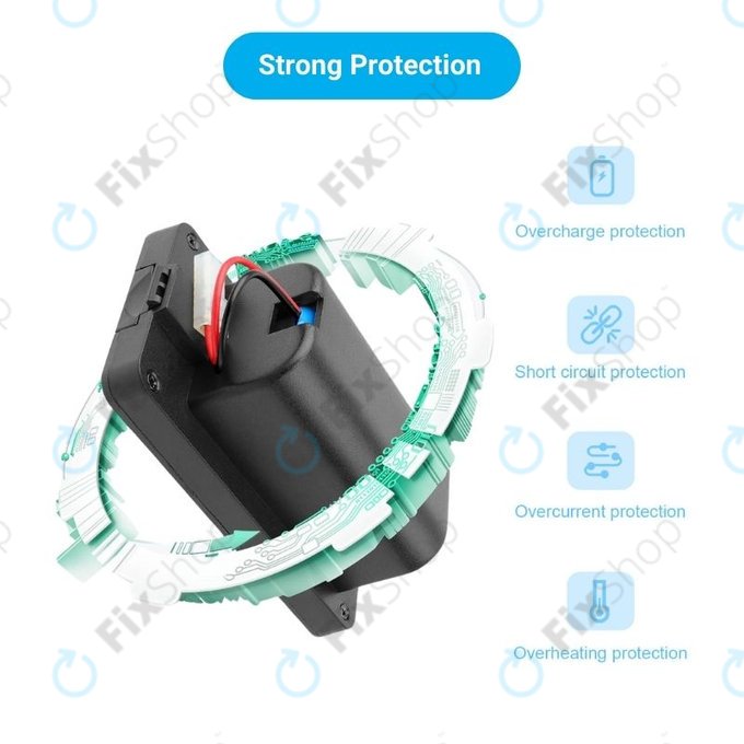 Batteria per Rowenta Explorer-seriess, Smart Force Essential-seriess, Tefal Explorer-seriess, RS-RT900866, Li-Ion, 2600mAh, 14.4V, HQ