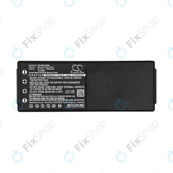 Batteria per HBC Radiomatic BA, RHB1220KY, Ni-MH, 2000mAh, 6V, HQ