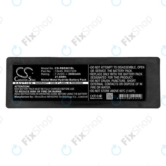 Batteria per Scanreco 590, Cifa, Effer, RSC7220, Ni-MH, 3000mAh, 7.2V, HQ