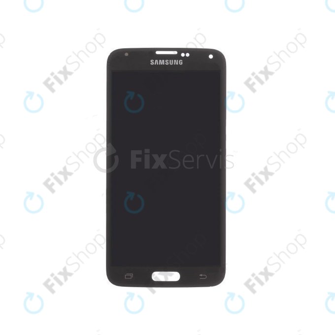 Schermo per Samsung S5 Mini G800F, Charcoal Black, Vetro touch senza cornice, GH97-16147A, Genuine Service Pack