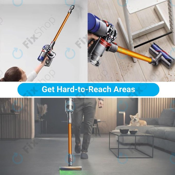 Tubo di aspirazione Orange per Dyson seriess V, Outsize