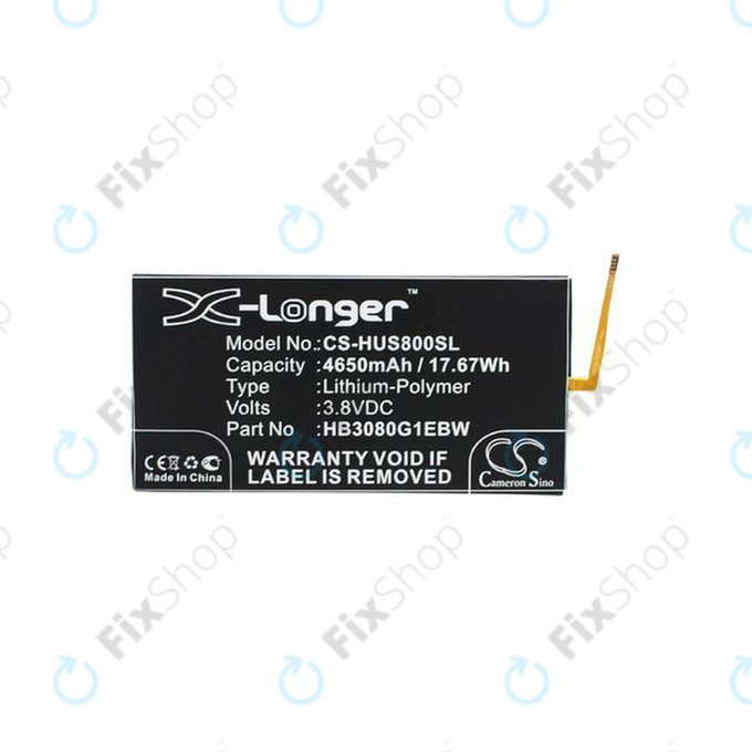 Batteria per Huawei EE Eagle, MediaPad T1 8.0, T1 10, HB3080G1EBW, HB3080G1EBC, 4650mAh, HQ