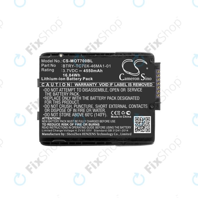 Batteria per Motorola TC70, Motorola TC75, 82-171249-01, Li-Ion, 4550mAh, 3.7V, HQ