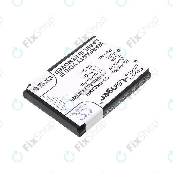 Batteria per Nokia 3310, 3330, 1220, 1260, 3560, 5510, 6650, 6800, BLC-2, Li-ion, 3.7V, 1100mAh, HQ