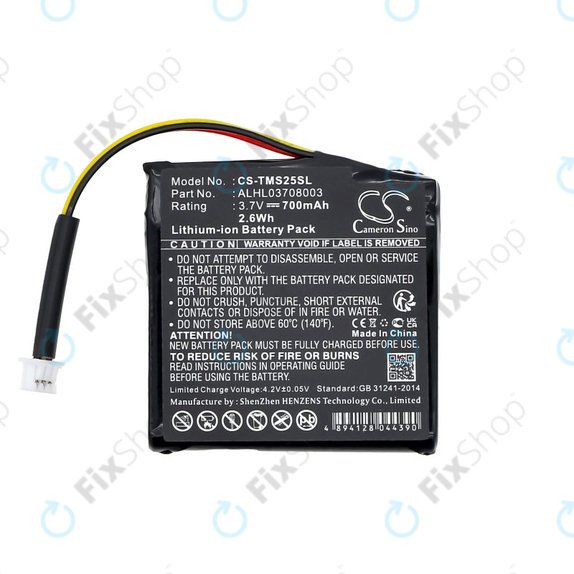 Batteria per TomTom Star 20, ALHL03708003, Li-Ion, 700mAh, 3.7V, HQ