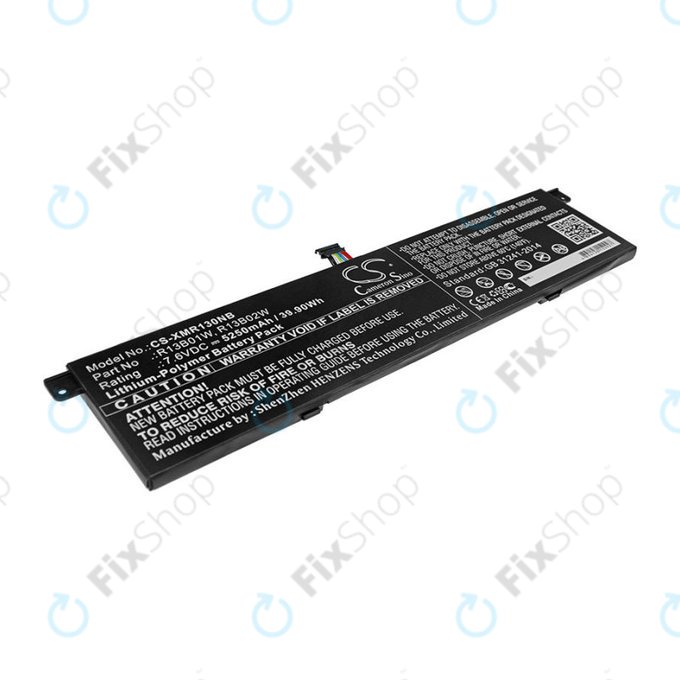 Batteria per Xiaomi Inchmi Aair 13.3, Xiaomi Mi Notebook Air 13.3 2018, R13B01W, Li-Pol, 5250mAh, 7.6V, HQ
