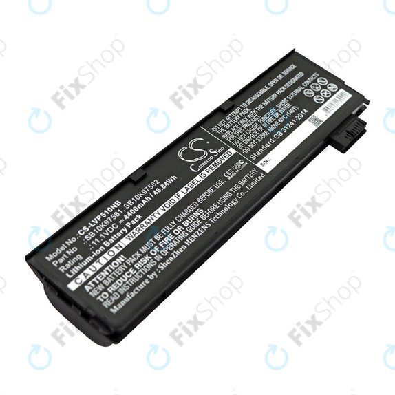 Batteria per Lenovo ThinkPad P51, T470, T570, SB10K97581, Li-Ion, 4400mAh, 11.1V, HQ