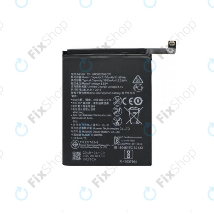 Batteria per Huawei Honor 9 STF-L09, HB386280ECW, 3200mAh