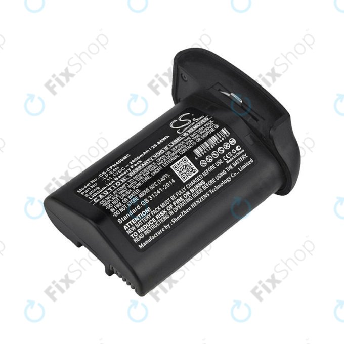 Batteria per Canon 1D Mark 3, EOS-1D MarkIII, Mr-14ex, LP-E4N, Li-Ion, 2600mAh, 11.1V, HQ