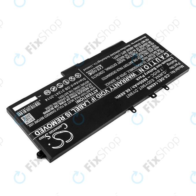 Batteria per Dell Latitude 14 5490, Latitude 14 5491, 00JWGP, Li-Ion, 8800mAh, 7.6V, HQ
