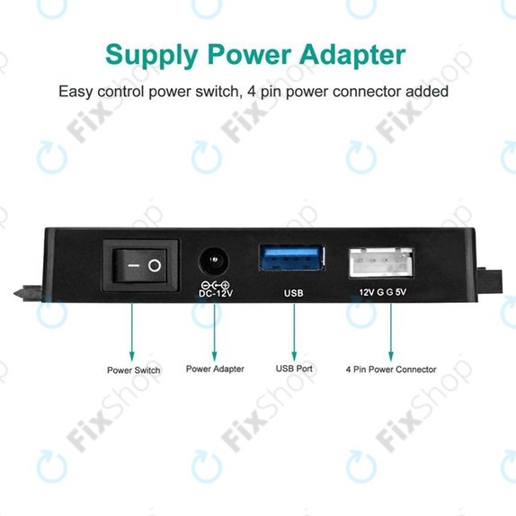 Adattatore USB 3.0 a SATA / IDE per HDD/SSD da 2,5" e 3,5" e unità ottiche